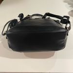 Time and Tru Women's NWT Faux Leather Drawstring Backpack Black Flap Over Photo 5