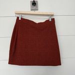 Free People  Women’s Medium Orange Patterned Mini Skirt Photo 3