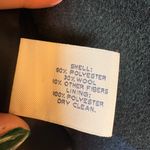 st. john's bay St. John’s Bay Green & Navy Plaid Wool Blend Double-Breasted Pea Coat Classic S Photo 6