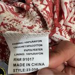 Solitaire Women's Red and White Lace Trim Shorts Photo 7