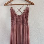 Free People  Adella Rose Pink Maxi Dress Size Medium Photo 6