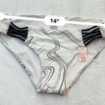 NWT PINK Victoria’s Secret Bikini Bottom Lace Up White Swirl Large 12 14 Women’s Photo 8