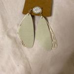 Handmade Faux Leather Butterfly Wing Hypoallergenic Earrings Pink Photo 4