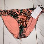 Athleta NWT $64 Aqualuxe Pink Floral Print Strappy Bottom UPF50+ XL Photo 1
