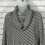 Kenneth Cole Cotton Cowl Neck Women Stripes Sweater Size XL Photo 4