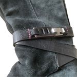 Cole Haan black suede waterproof boots zipper with buckle snow winter boots 6.5 Photo 5