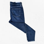 Loft Dark Wash Classic High Waisted Stretch Classic Ankle Skinny Jeans Size 32 Photo 6