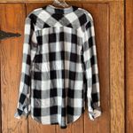 Rails  Hunter Cabincore L/S Button Down Flannel Ebony & Ivory Plaid Size SMALL Photo 2