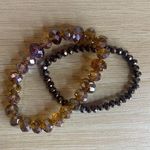 PRELOVED SET OF TWO SPARKLY BRACELETS Purple Photo 0