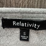 Relativity  sweater with stars gray and white.. Size small Photo 1