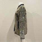 Flashback Velour Patchwork Blazer Jacket Size Small Brown Photo 4