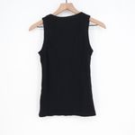 American Giant Ribbed Tank Top Black Scoop Neck Racerback Size M Made in USA Size M Photo 5