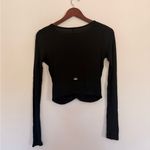 Alo Yoga Black Long Sleeve Crop Top Photo 7