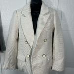 VERO MODA Women's Tweed Double-Breasted Blazer Size 4 EUC Photo 2