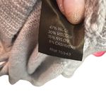 Silvia Novelli Italy cashmere wool tight knit ribbed asymmetrical hem sweater Gray Size M Photo 6