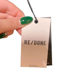 RE/DONE 70s Loose Flare Green Corduroy Jeans Size 25 Photo 11