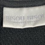 Bisou Bisou  Women’s Black and Dark Red Short Sleeve Dress - Size 6 Photo 4