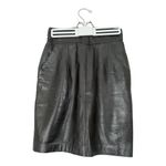 Vintage 80s Soft Black Genuine Leather Pencil Skirt Size S Photo 7