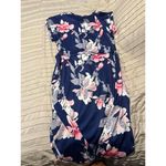 SheIn  Navy Blue Floral Print Dress Size US 6 Photo 2