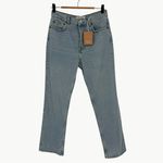 Reformation NWT Cynthia High Rise Straight Jeans in Tahoe | Sz 27 | Light Wash Photo 7