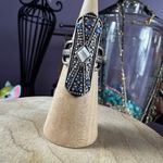 Free People  Silver Ring with Blue Accents Photo 6