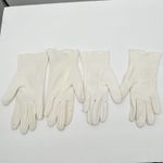 VTG Lot Of 2 Embroidered Dress Gloves Classy Retro Cosplay Costume Old Money Photo 3