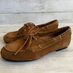Madewell NEW Women's Sz 6.5 Jamie Suede Boat Moccasins Shoe Brown Tan NX055 Photo 6