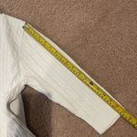 Women's 3/4 sleeve knitted cardigan with hood White Photo 5