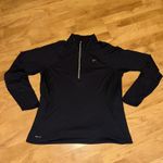 Nike  Dri Fit Womens Long Sleeve Quarter Zip Pullover Top Black XL Athletic Photo 9