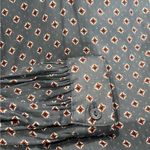 H&M  long sleeve V-neck diamond print blouse top size 4 Photo 3