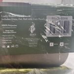 NEW Lady Robin Hood Costume Adult Medium Dress Hat Belt Halloween Cosplay Green Photo 5