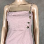 Urban Outfitters Peachy Pink Linen Blend Mini Dress Size 2 Photo 4