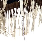 None Western Black Brown Ombre Fringe High Low Jersey Skirt Strapless Dress Size XL Photo 9