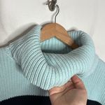Adyson Parker Starlight Blue Combo Chunky knit striped cotton sweater Size L Photo 3