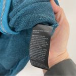 Chico's Chico’s Quilted Style Pull Over Cowl Neck Turquoise Sweater w Side Zip Size L Photo 8