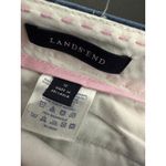 Lands' End  Womens Blue Cotton Cropped Chino Wide Leg Pants Size 12 High Waisted Photo 4