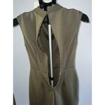 Closet‎ London Olive Green High Neck Wrap Skirt Mini Dress Size 4 Photo 6