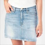 Frame Le Mini Skirt High Waist A-Line Womens 24 Distressed Denim Photo 10