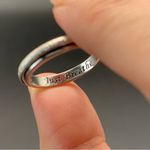 Lot Of 3 Sterling Silver Stacking Band Rings Size 7 Photo 1