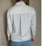 American Eagle  Striped Oversized Oxford Button-Up Shirt Size XS Photo 4