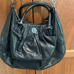 Tory Burch Verona Black Leather Pocketbook with Shoulder Straps and Handles Photo 1