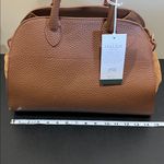 Anna Paola | Italian Leather Satchel w/ Crossbody & Scarf Brown Photo 11