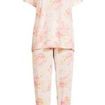 secret treasures  Womens 3 Piece Pajama Set and Cosmetic Bag Size Large 12-14 New Photo 0