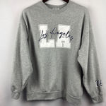 Women’s Range Kiss Large Grey Los Angeles Crewneck Gray Size undefined Photo 0