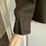 Talbots NTW  Jacket Italian Flannel Wool Full Zip Dark Green Size 0P Lined Photo 2