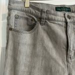 Ralph Lauren Lauren Straight Leg Jeans Gray Size 12 Photo 5