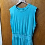 Athleta NEW  Santorini Cinch Sleeveless Midi Dress Light Blue Medium Tall MT NWT Photo 6