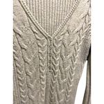 The Limited  Cable knit Wool Blend Henley Sweater Olive Green Size M Coastal Cute Photo 7