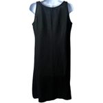 Eileen Fisher  Black 100% Organic Linen Sleeveless Midi Dress Minimalist MP Photo 5