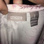 Chico's Chico’s 1 scoop neck floral knit blouse Photo 2